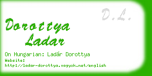 dorottya ladar business card