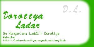 dorottya ladar business card